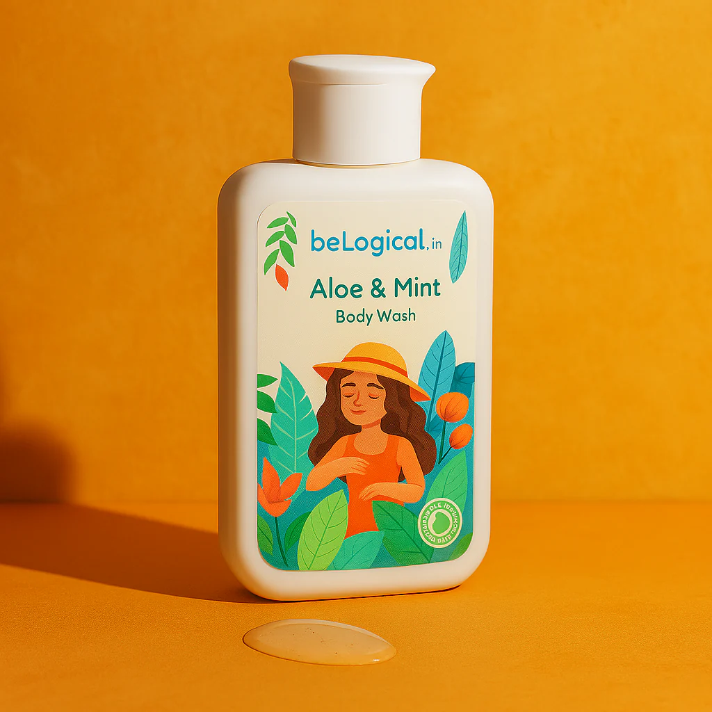 Aloe Mint Body Wash | Aloevera Menthol | Daily use body wash | Moisturizing | 225ml - Image 2