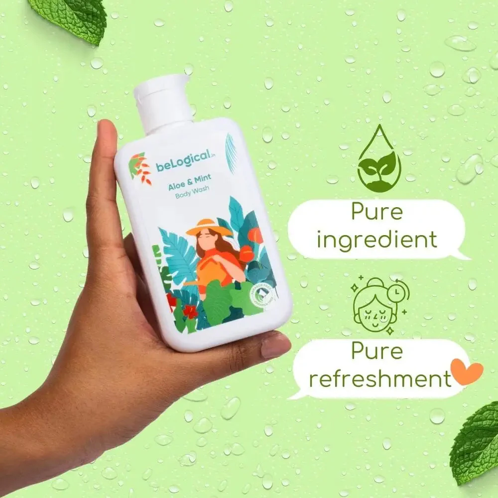 Aloe Mint Body Wash | Aloevera Menthol | Daily use body wash | Moisturizing | 225ml - Image 5