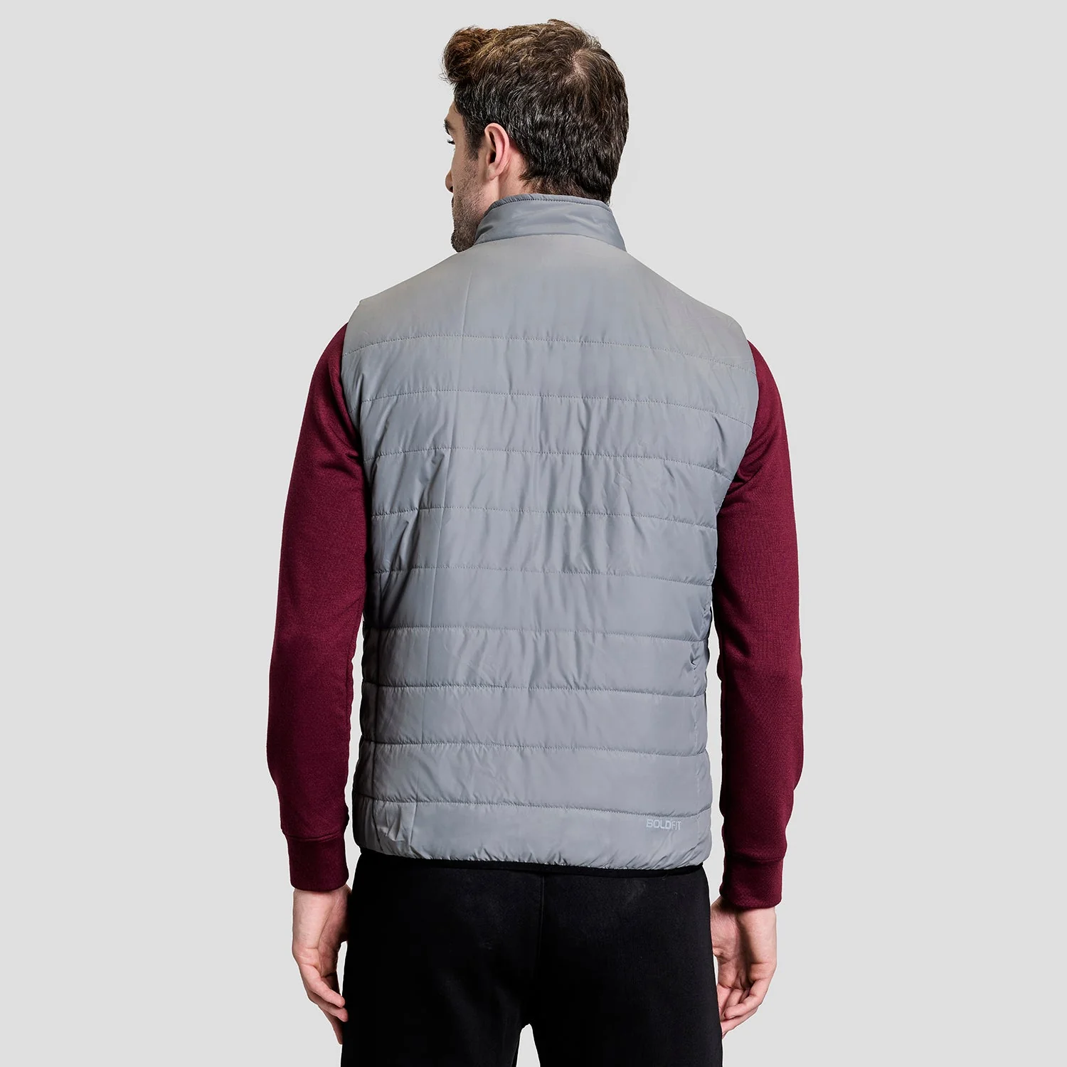 Alpine Mens Sleeveless Jacket - Grey - Image 4