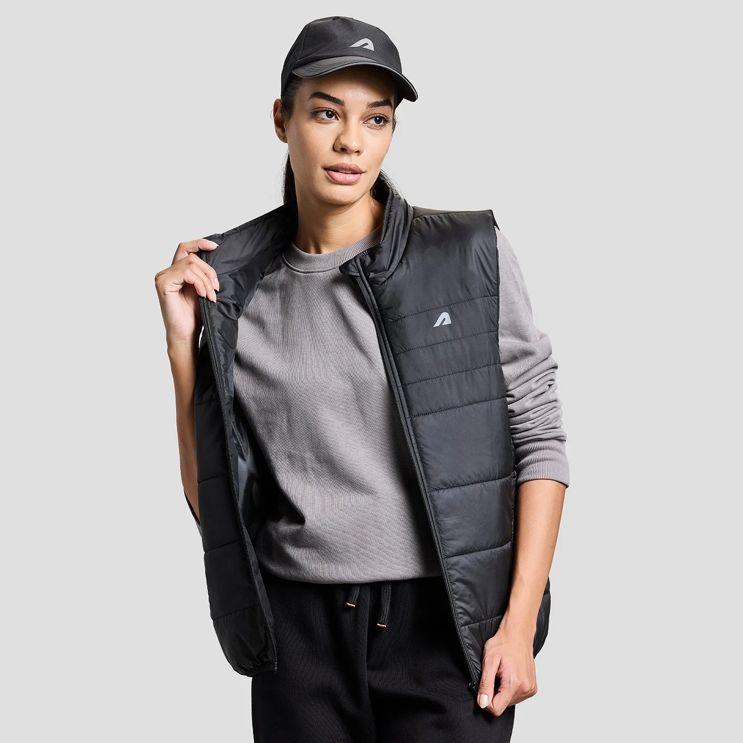 Alpine Womens Sleeveless Jacket - Black - Image 7
