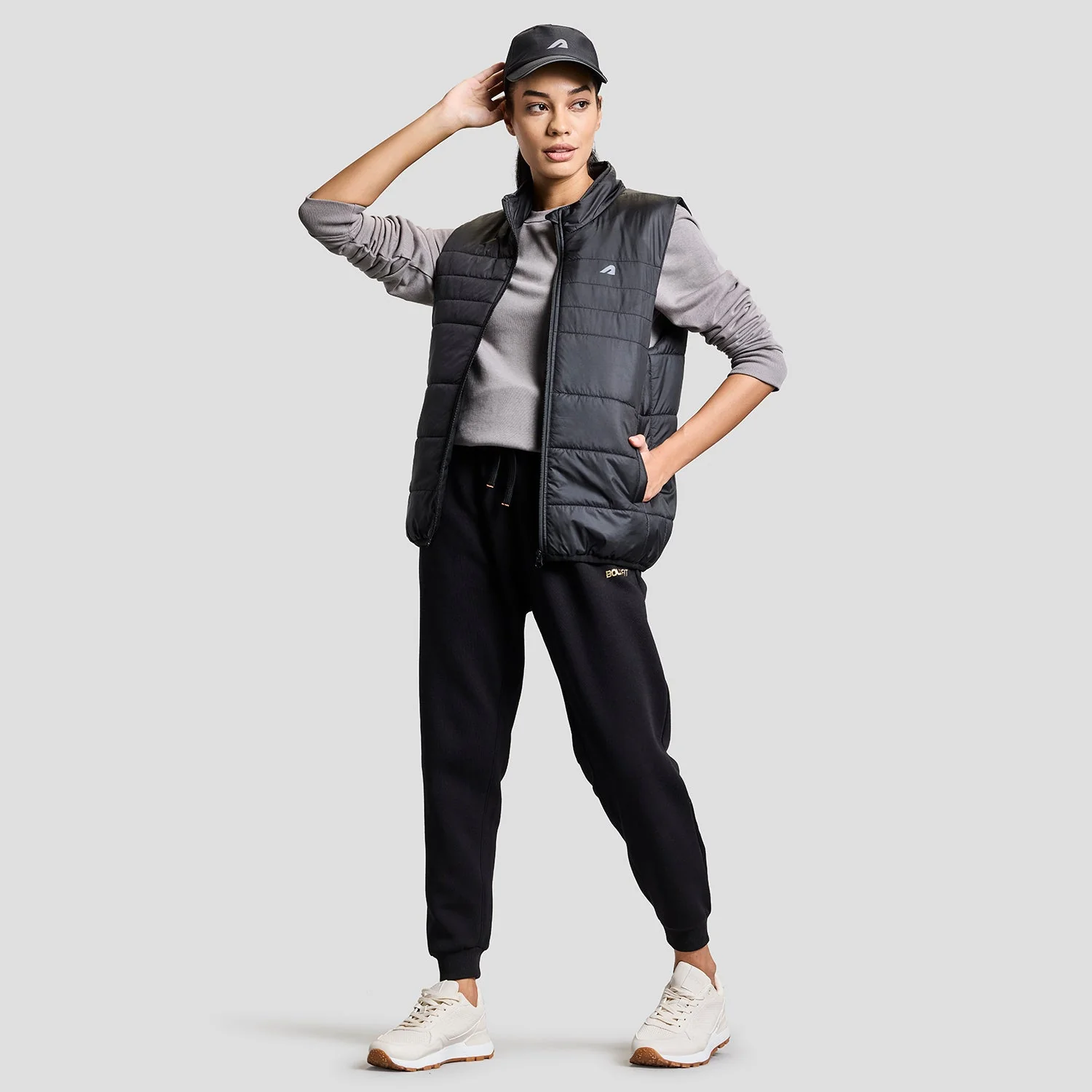 Alpine Womens Sleeveless Jacket - Black - Image 8