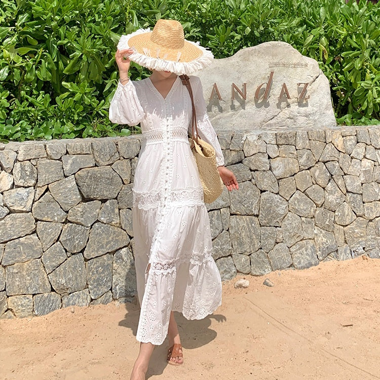 Amaya Embroidered Summer Dress - Image 7