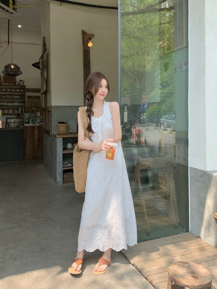 Amaya Eyelet Dress - Image 3