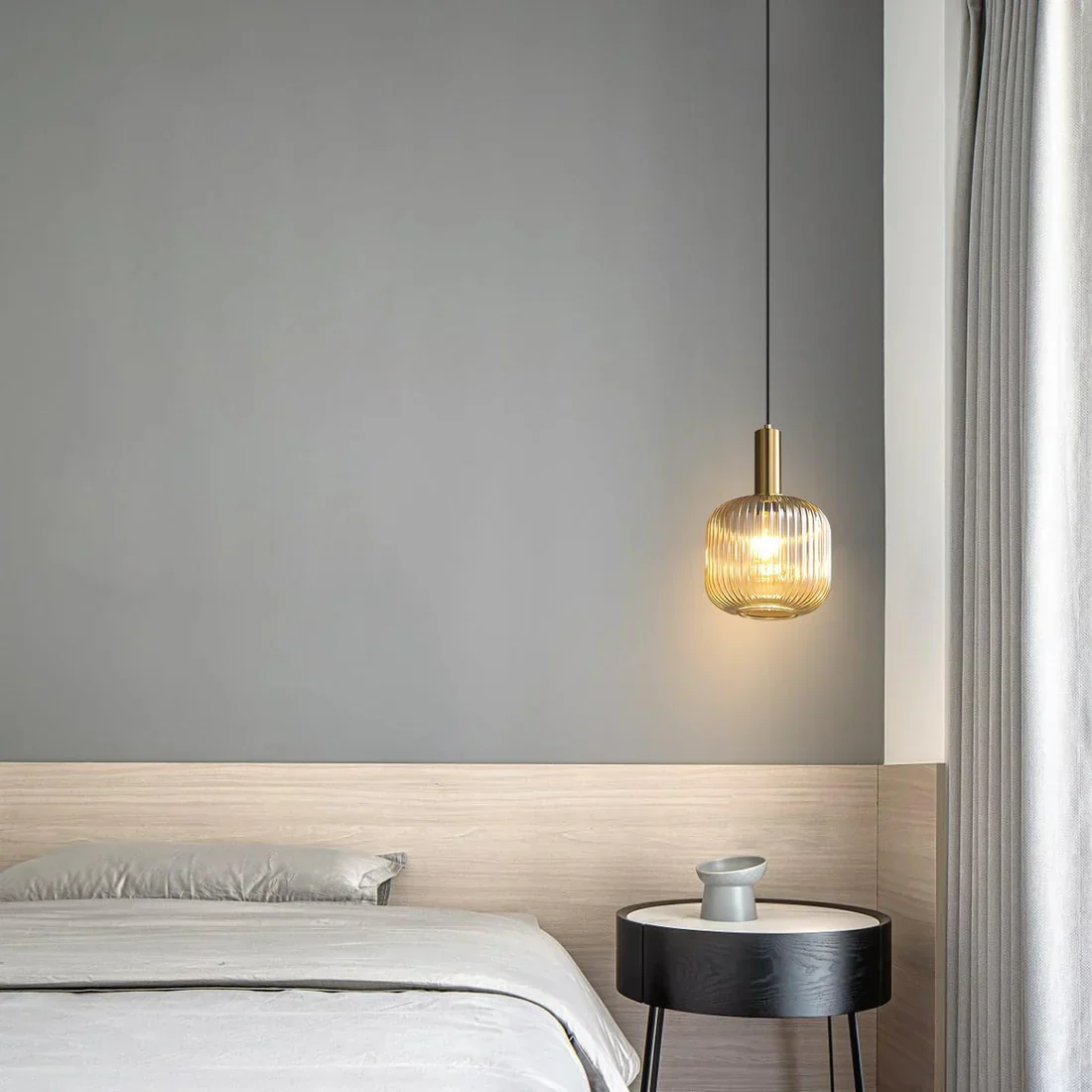 Amber Glass modern Ceiling Light - Image 8