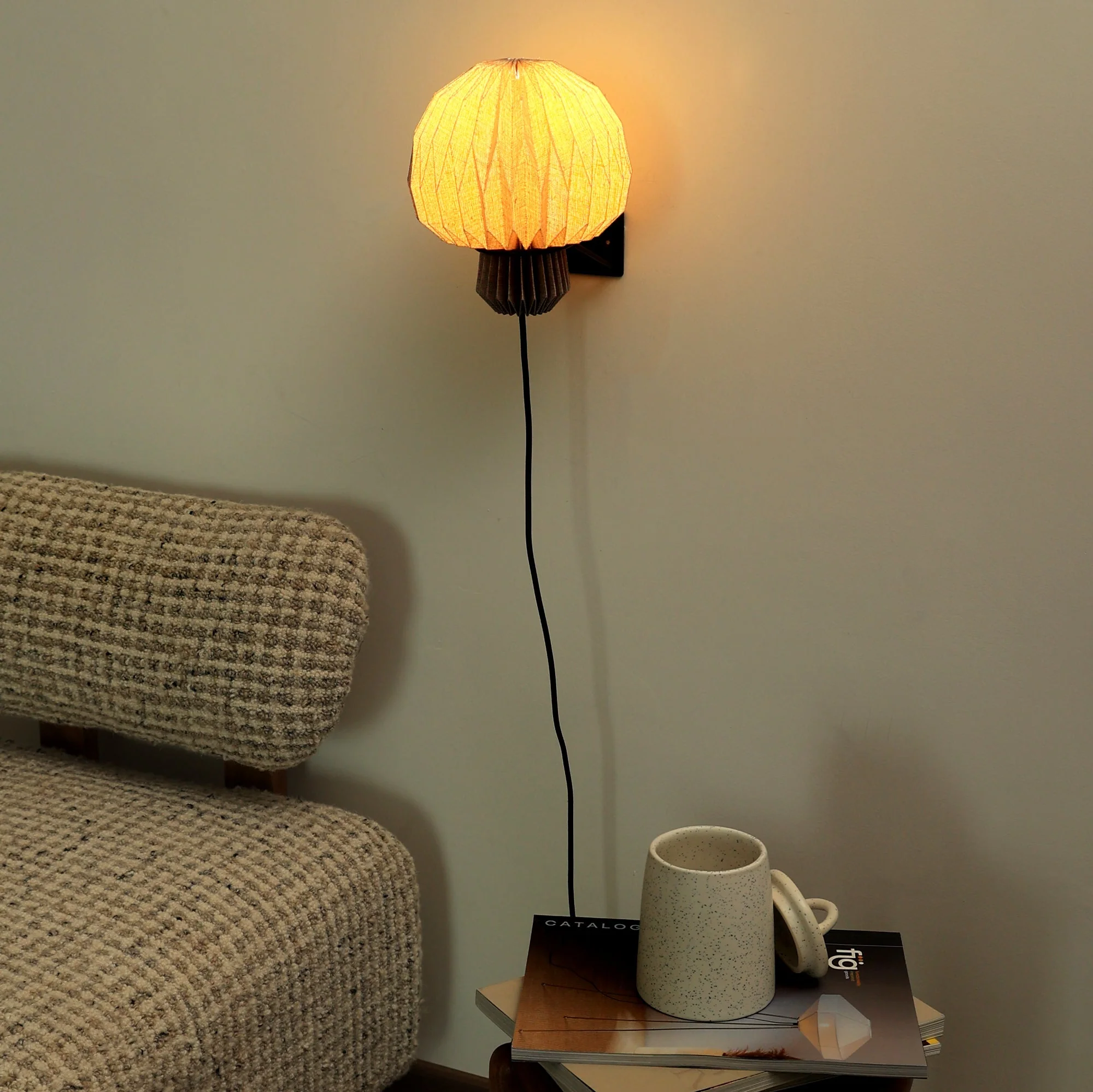 Amber Sconce Origami Wall Lamp - Image 4