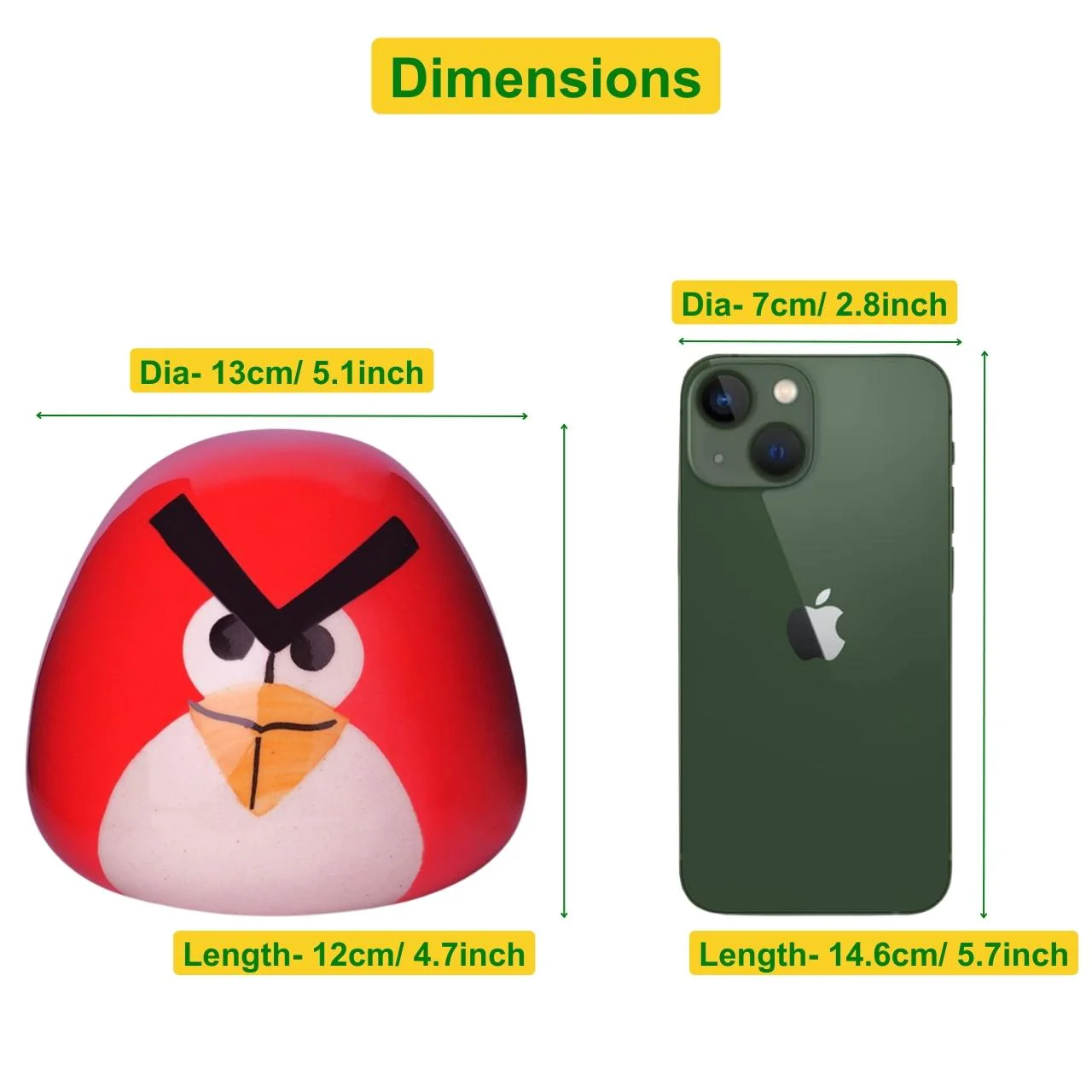 Angry Bird Ceramic Piggy Pal – Save with a Smile! - Image 2