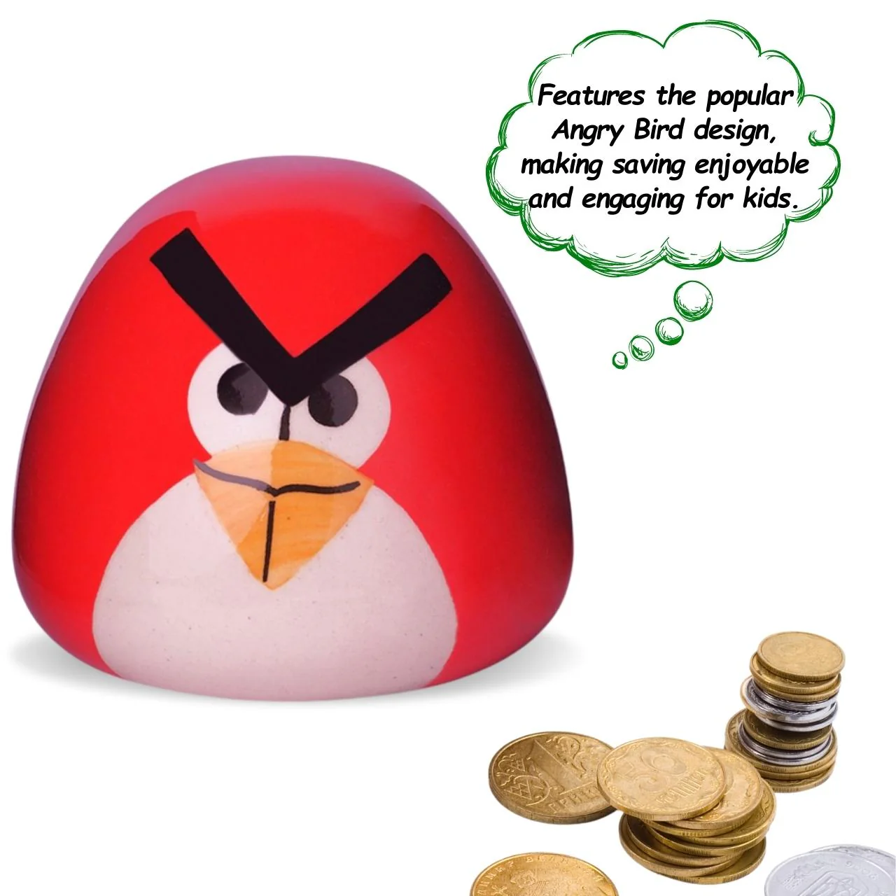 Angry Bird Ceramic Piggy Pal – Save with a Smile! - Image 4