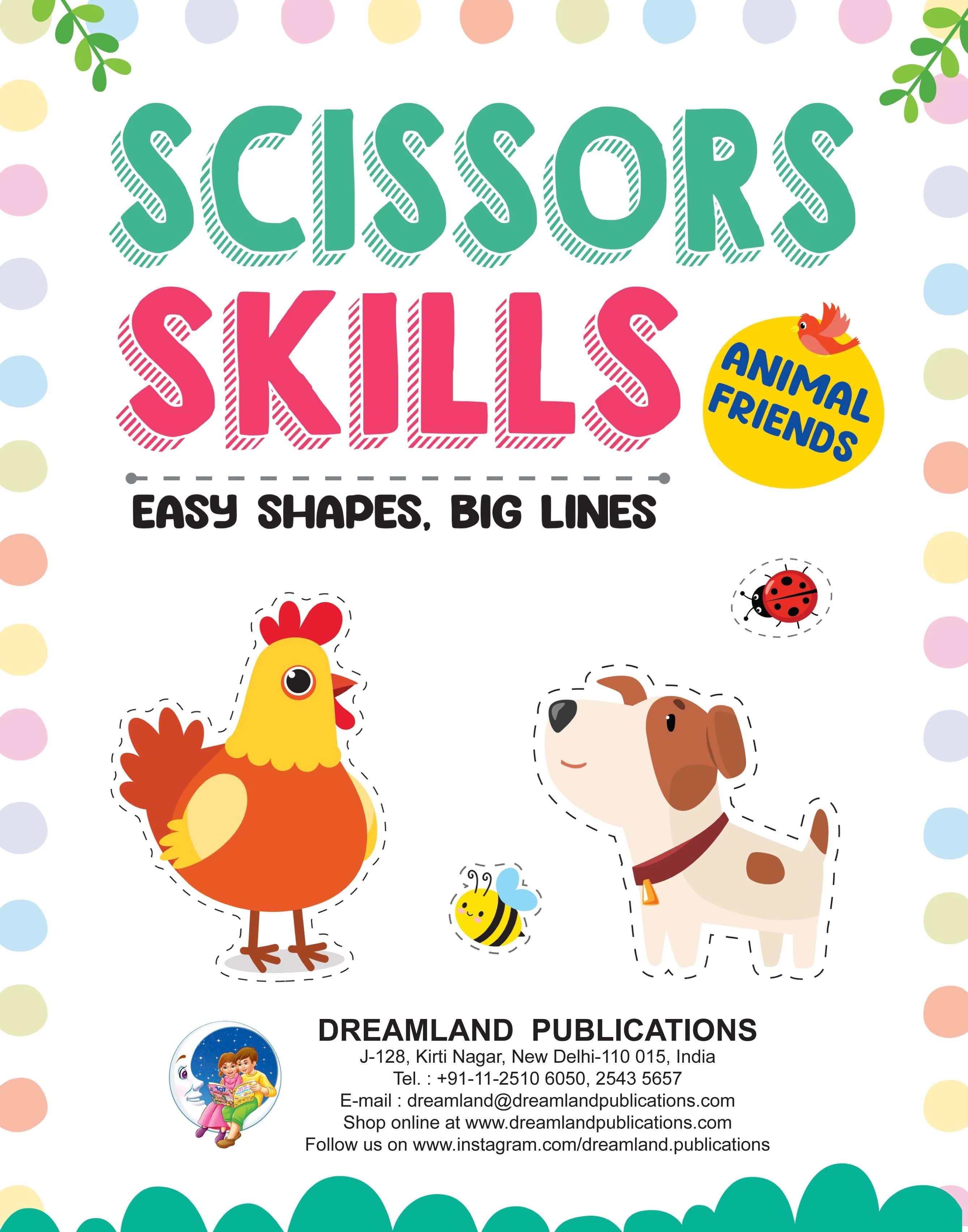 Animal Friends Scissors Skills Activity Book for Kids Age 4 - 7 years | With Child- Safe Scissors, Games and Mask - Image 2