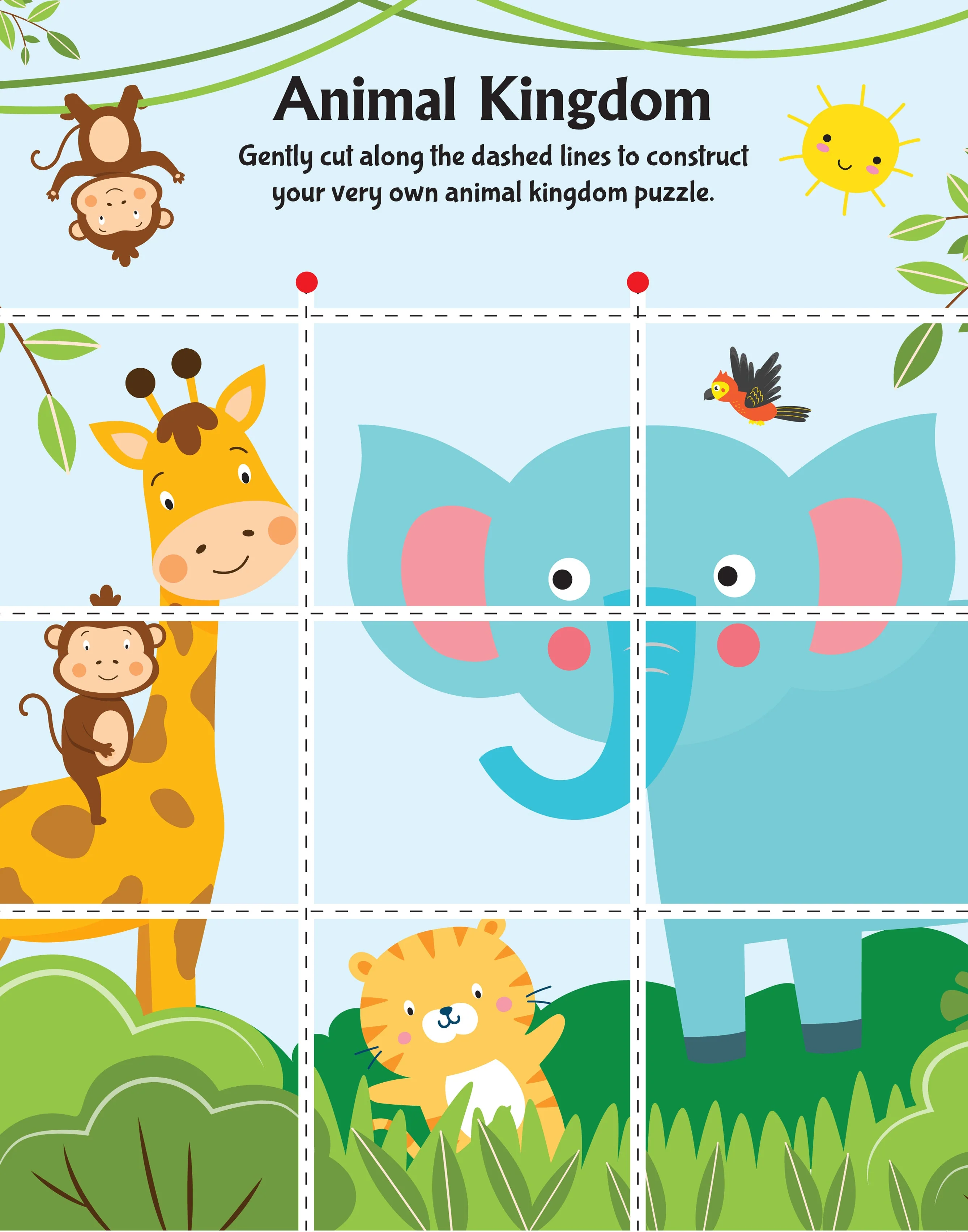 Animal Friends Scissors Skills Activity Book for Kids Age 4 - 7 years | With Child- Safe Scissors, Games and Mask - Image 5