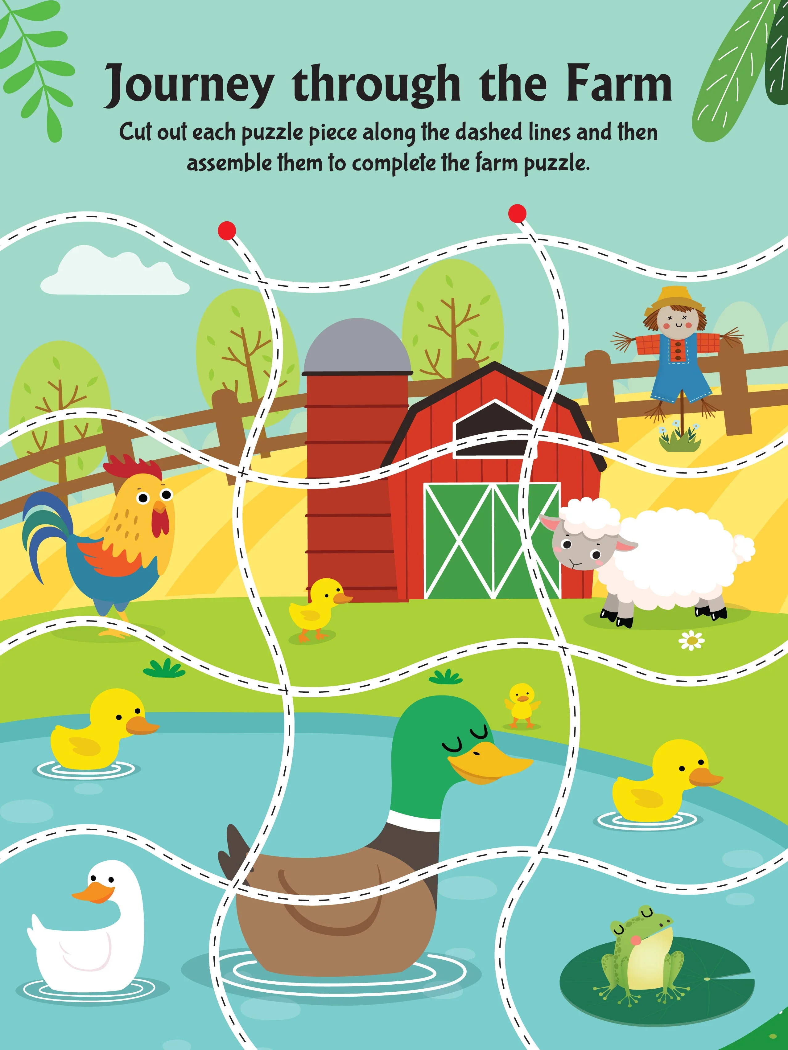 Animal Friends Scissors Skills Activity Book for Kids Age 4 - 7 years | With Child- Safe Scissors, Games and Mask - Image 8