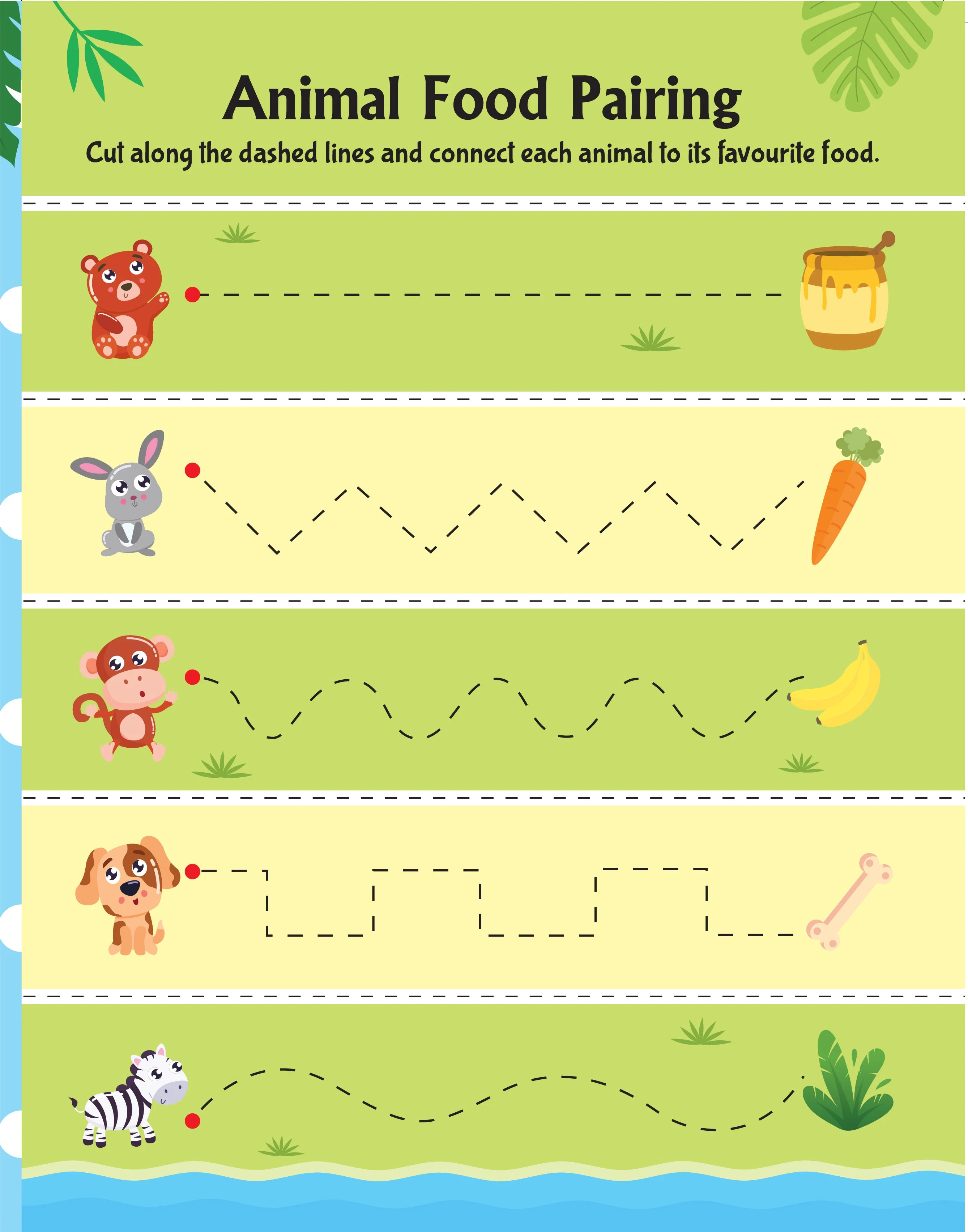 Animal Friends Scissors Skills Activity Book for Kids Age 4 - 7 years | With Child- Safe Scissors, Games and Mask - Image 9