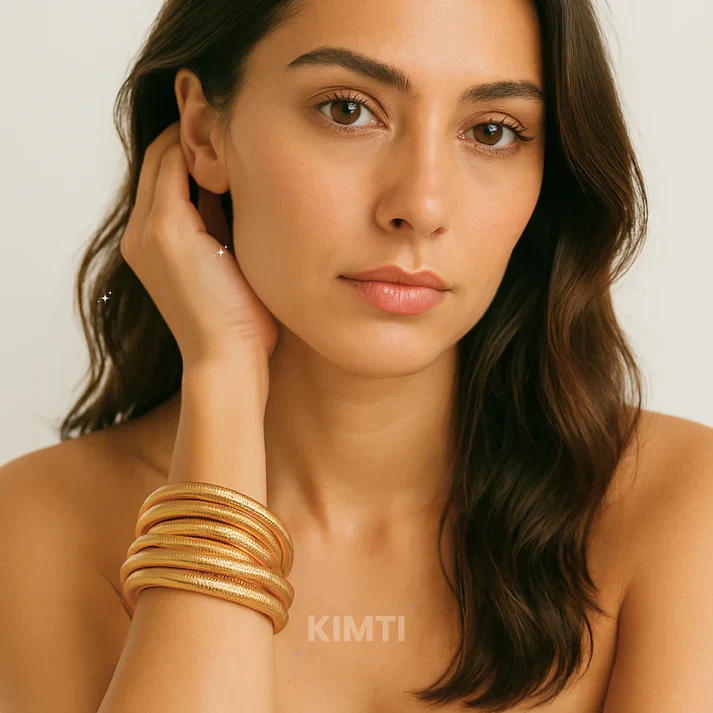 Anti Tarnish Multi Layered Gold Bracelet - Image 3