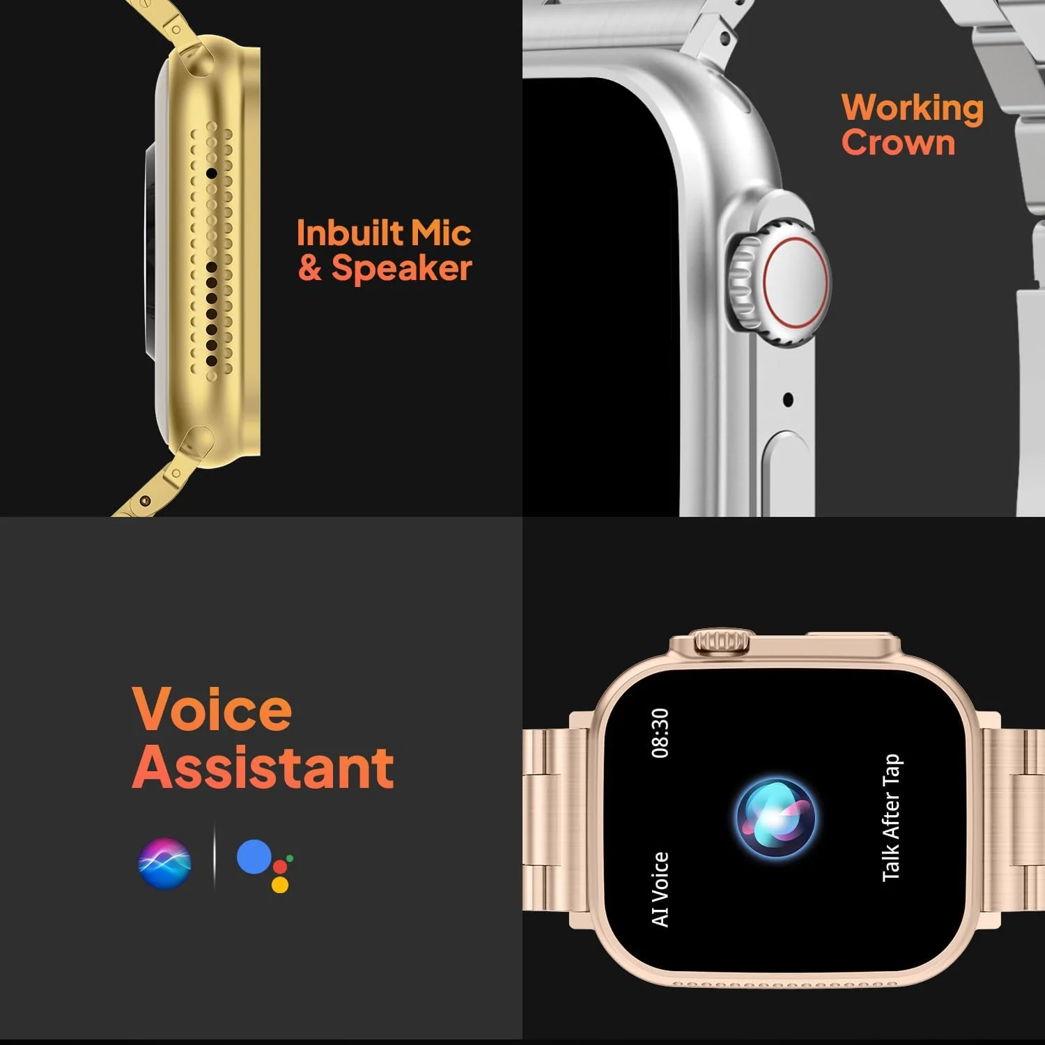 ApexX: 1.99" Affordable Bluetooth Calling Smartwatch with Magnetic Wireless Charging - Image 6