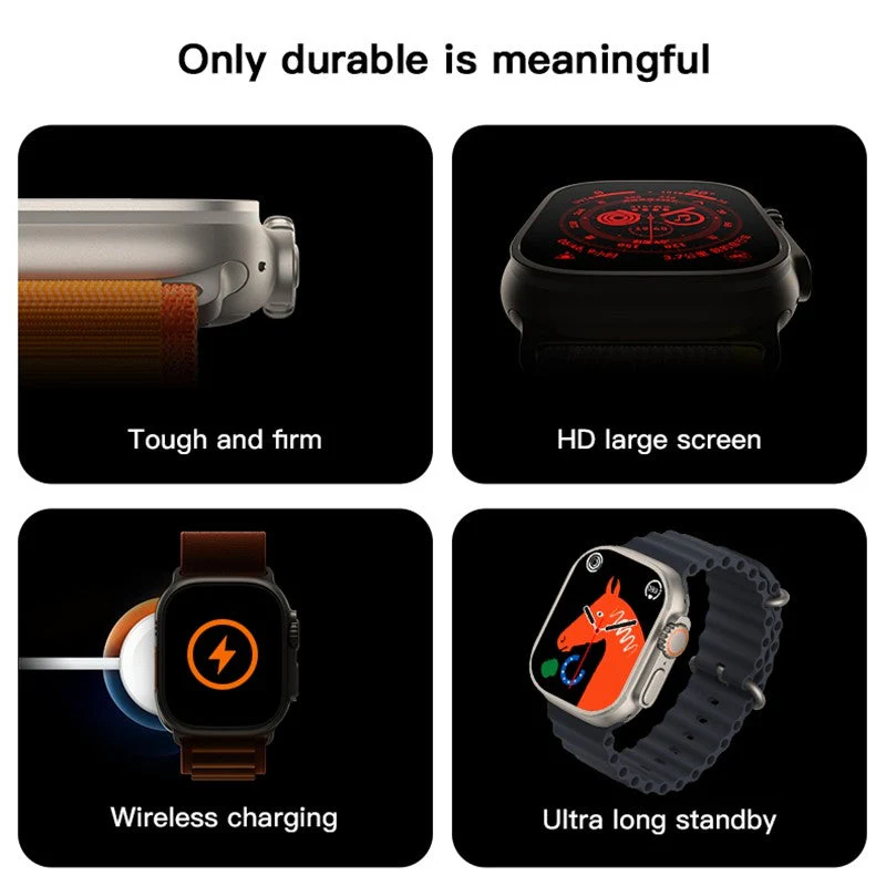 ApexX: 1.99" Affordable Bluetooth Calling Smartwatch with Magnetic Wireless Charging - Image 9