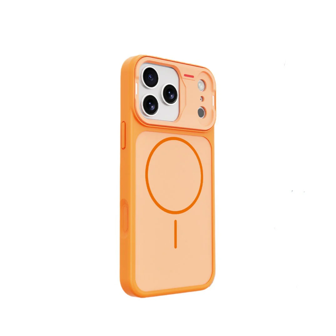 Apple Iphone Color Block Magnetic Skin Feel Frosted Cover