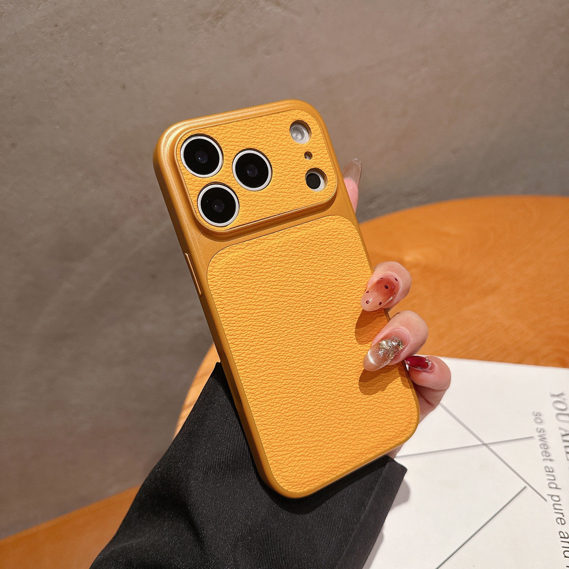 Apple Iphone Intantly Transforms Into Large View Business Style Lychee Textured Phone Case - Image 24