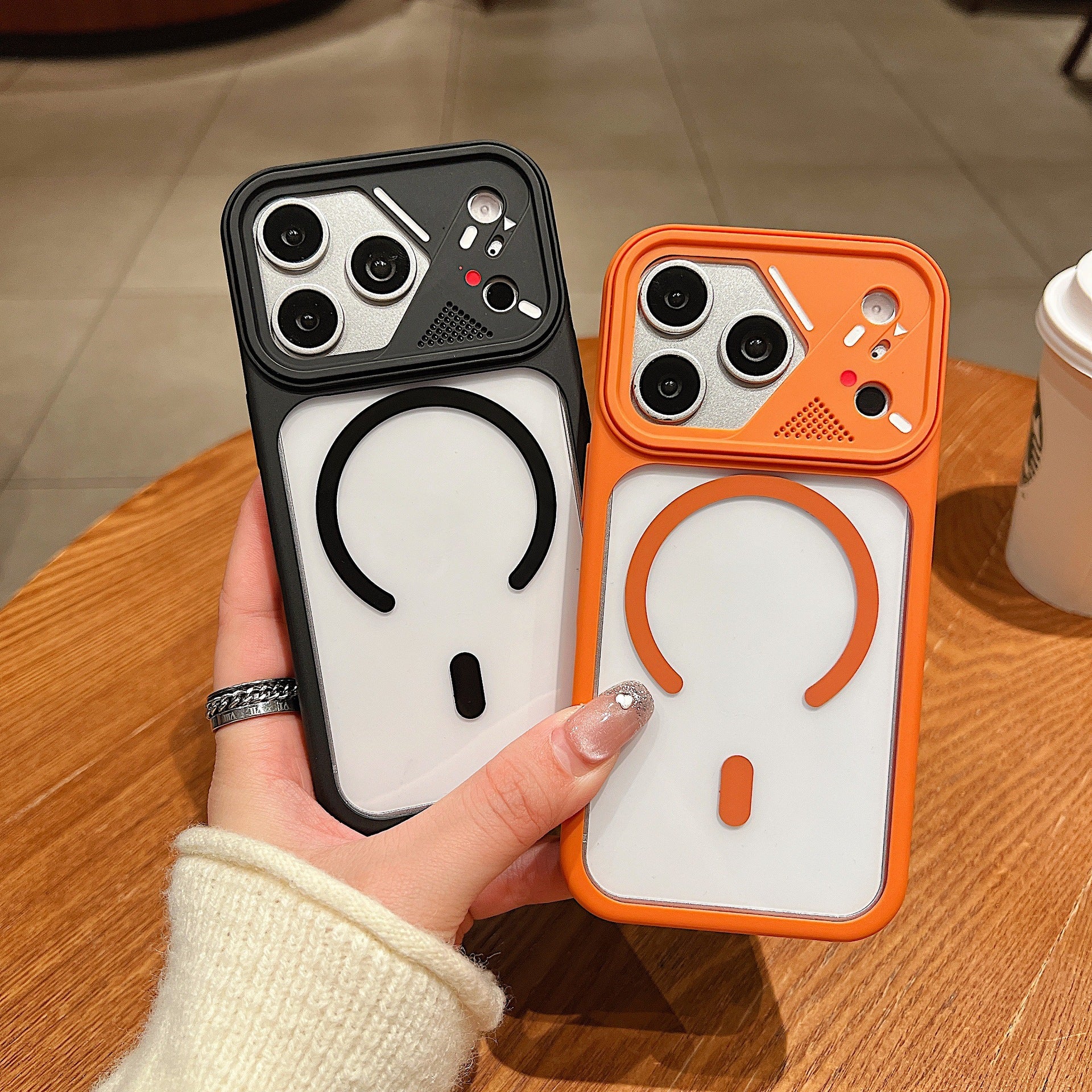 Apple Iphone Mobile Cover Acrylic Magnetic Suction Skin Feel Matte Protective Case - Image 5