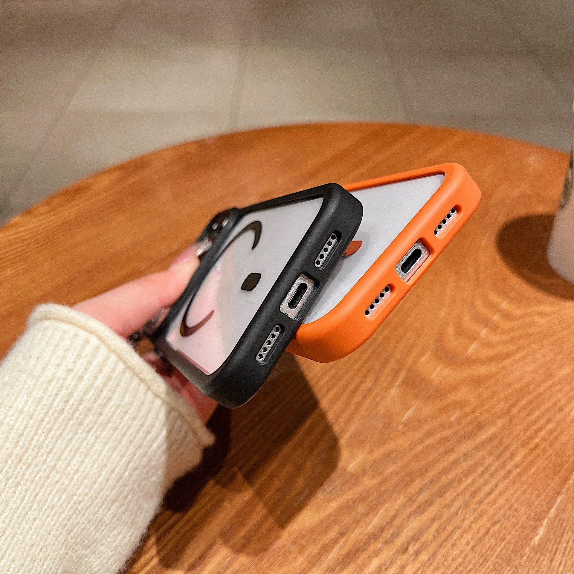 Apple Iphone Mobile Cover Acrylic Magnetic Suction Skin Feel Matte Protective Case - Image 8