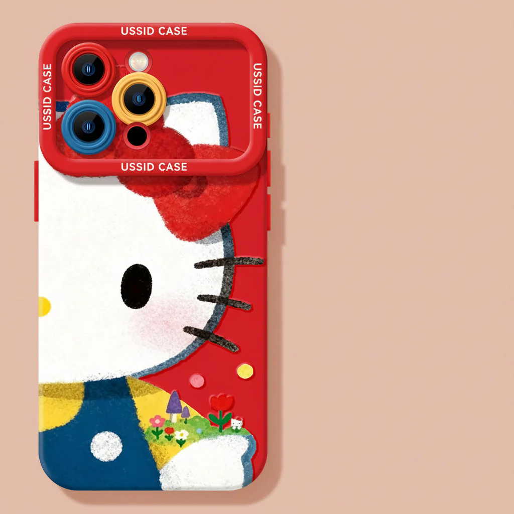 Apple Iphone New Year Big Face Cat Case Soft High Value Phone Case