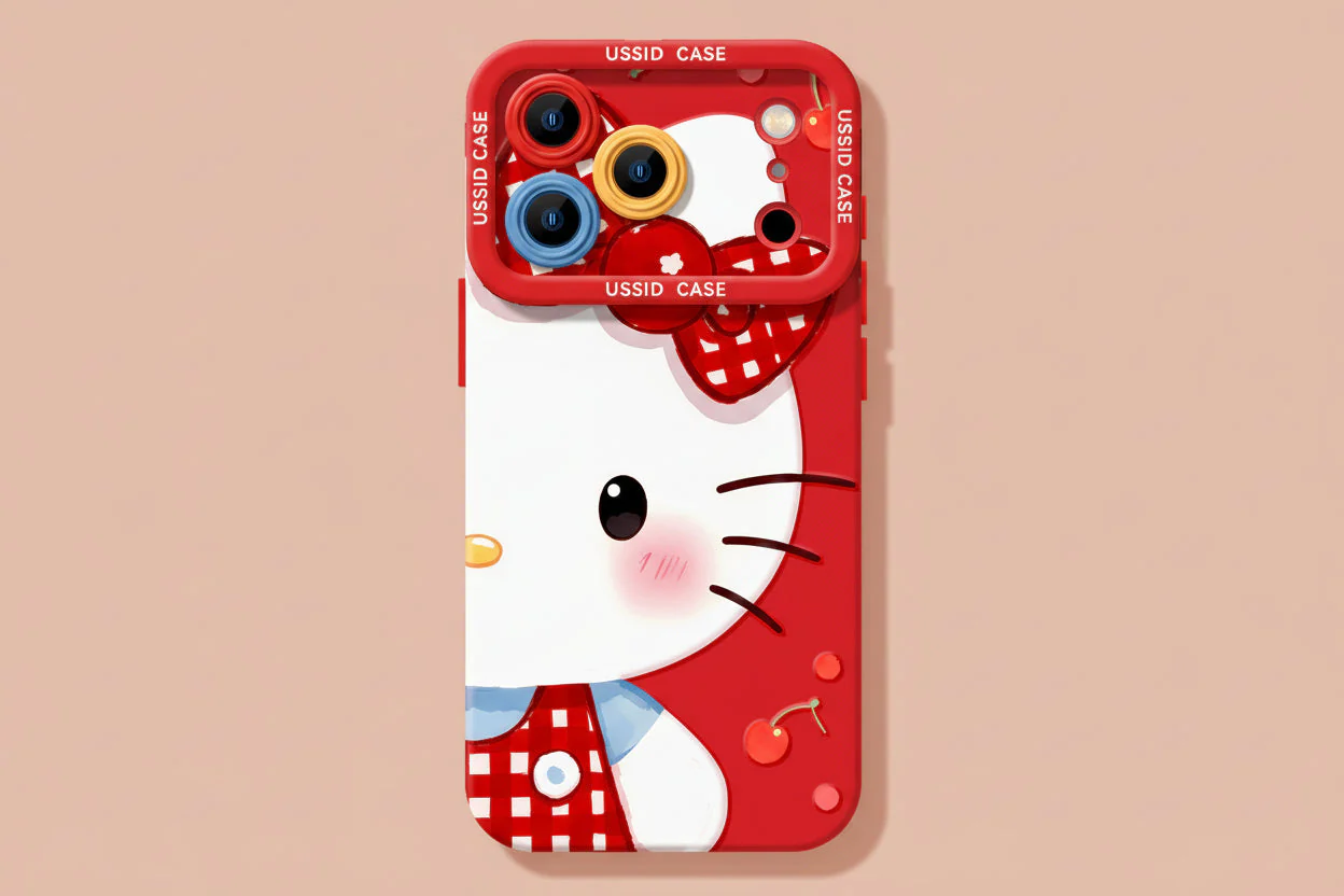 Apple Iphone New Year Big Face Cat Case Soft High Value Phone Case - Image 5