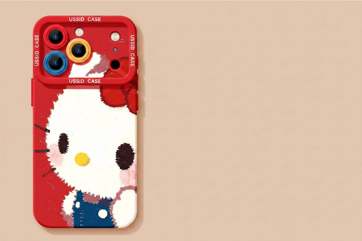 Apple Iphone New Year Big Face Cat Case Soft High Value Phone Case - Image 8