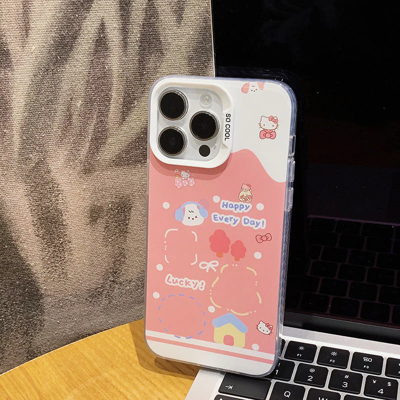 Apple Iphone Pink Hello Kitty Custom Doll with Stand - Image 4