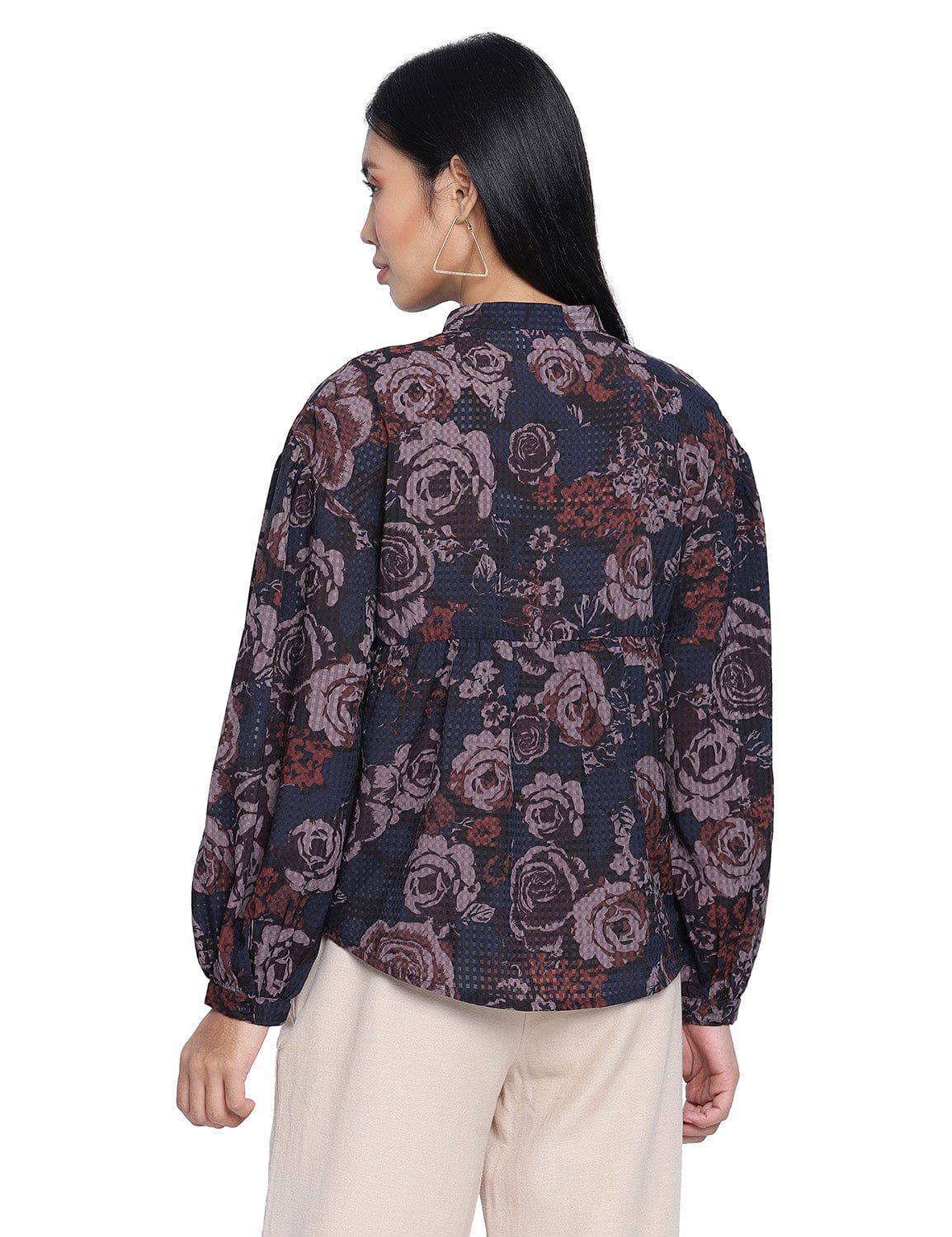 Aqose Black Printed Women Top - Image 4