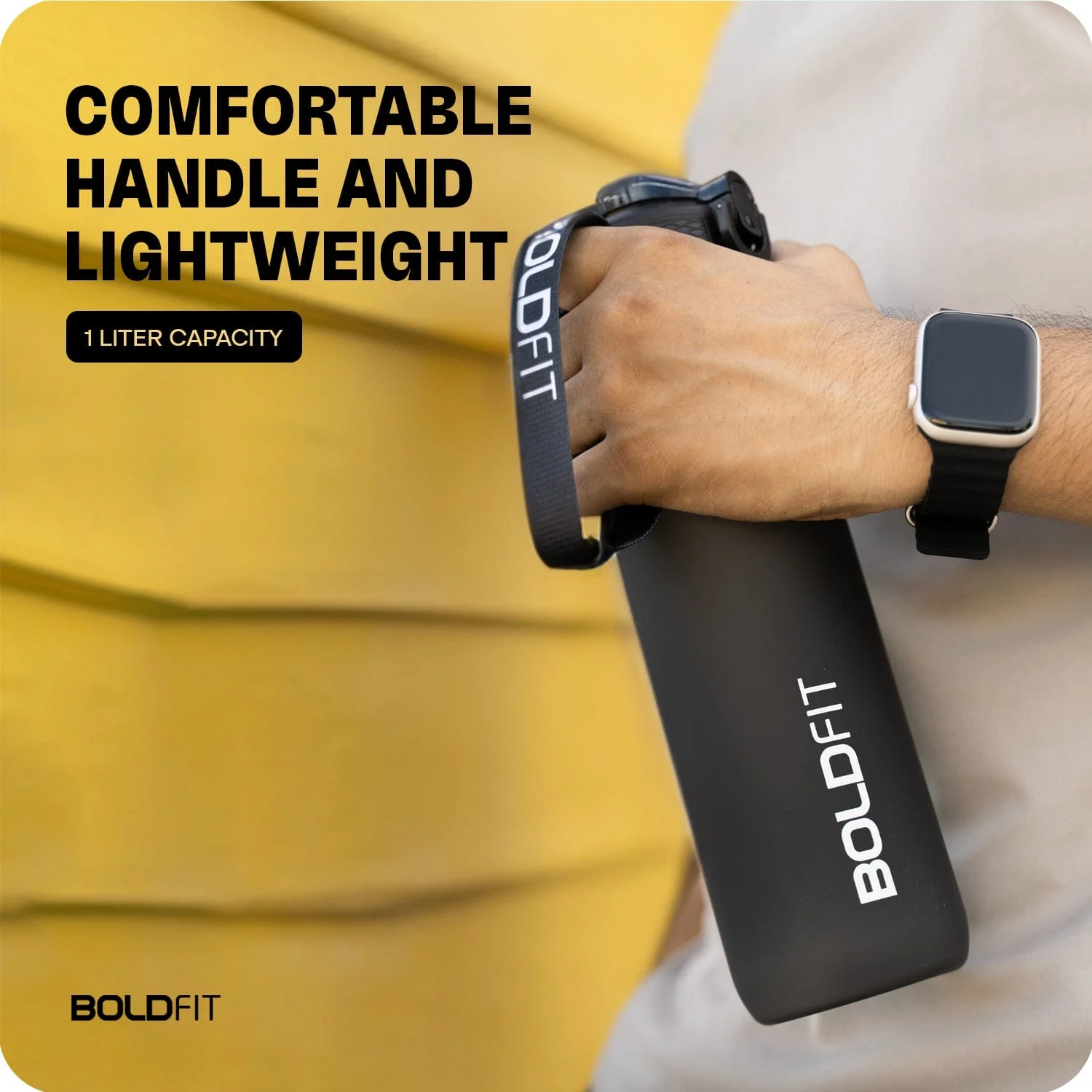 Aqua Motivational Bottle Black - 1L - Image 7