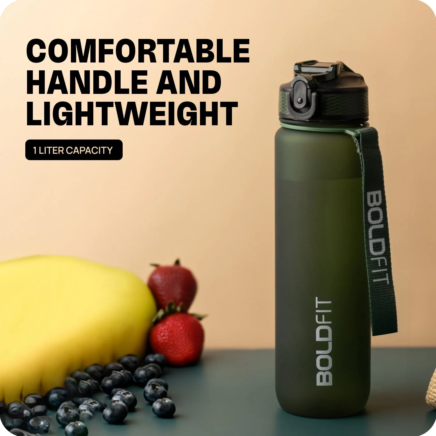 Aqua Motivational Bottle Hunter Green - 1L - Image 7