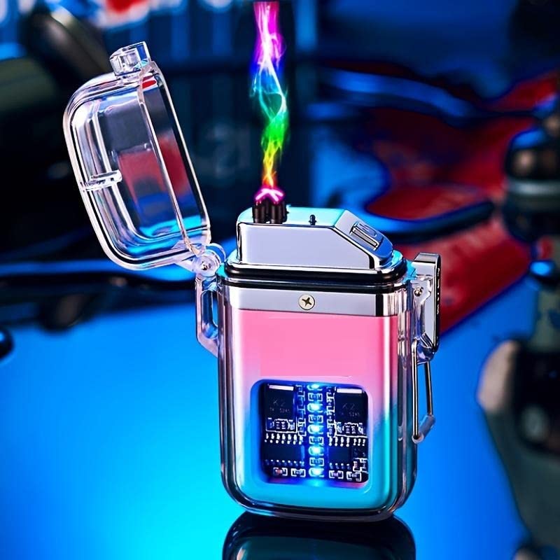 Arc: Dual Arc Windproof & Waterproof Lighter with Bright Torch C-Type Charging & Display - Image 10