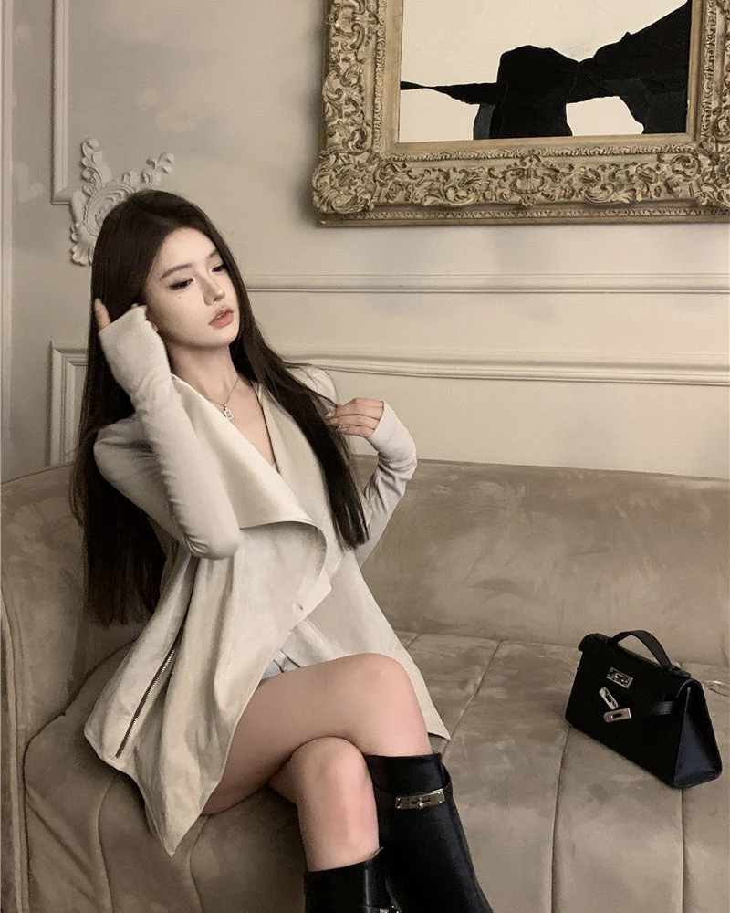 Ariana Casual Suede Jacket - Image 7