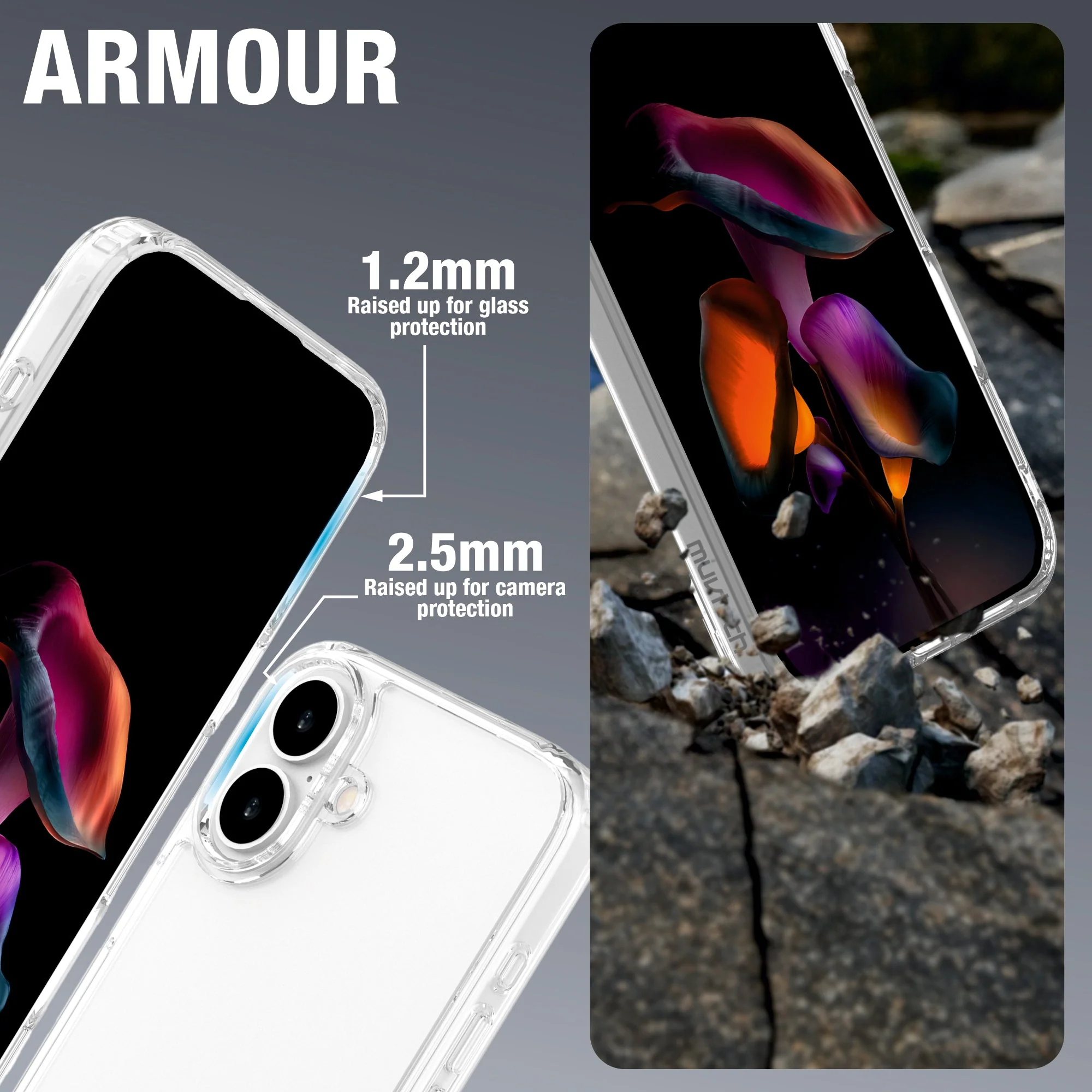 Armour Clear Case Compatible For iPhone 16 Series - Image 4