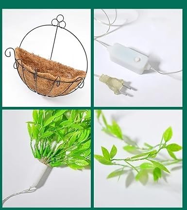 Artificial Vine Leaf Curtain LED String Light, 200 LEDs - Image 2