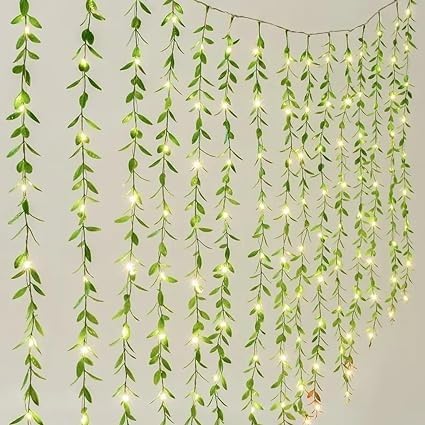 Artificial Vine Leaf Curtain LED String Light, 200 LEDs - Image 6