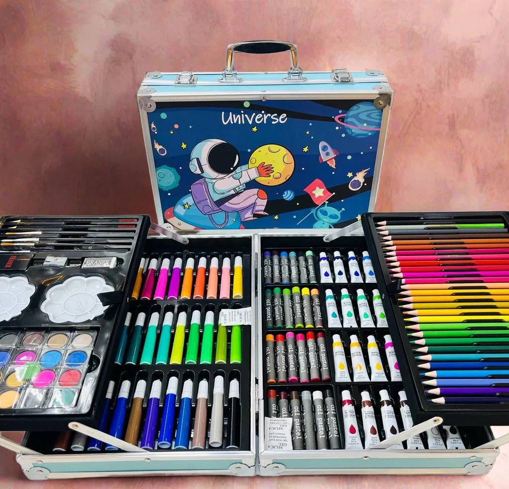 ArtPro: 145-Piece Multi-Level All-in-One Art Colouring Set Suitcase Kit Best Gift for Children - Image 7
