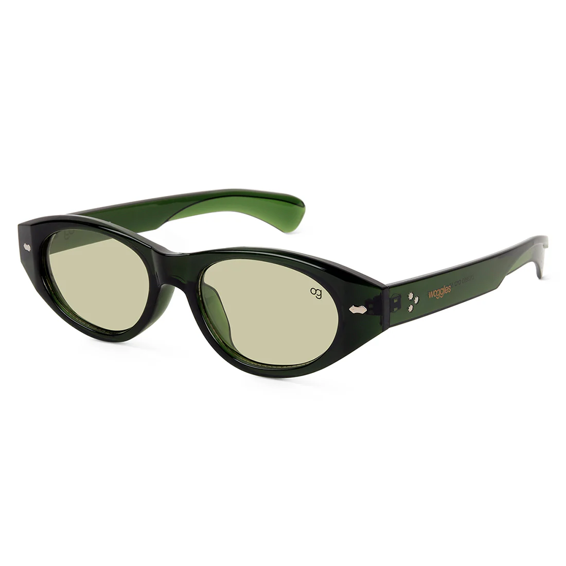 Arum Black Oval Sunglasses - Image 6