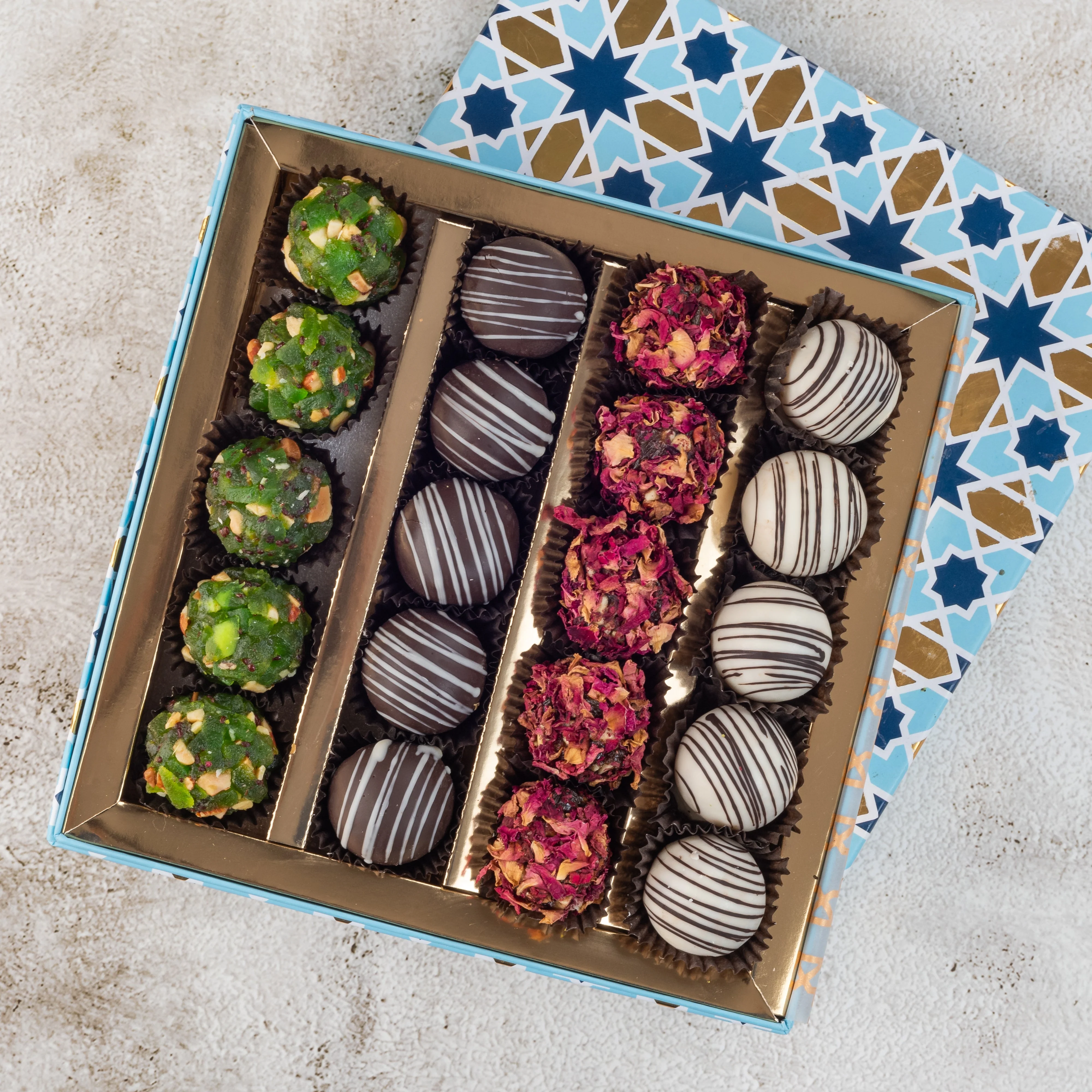 Assorted Indian Sweets & Chocolates - 500 gm