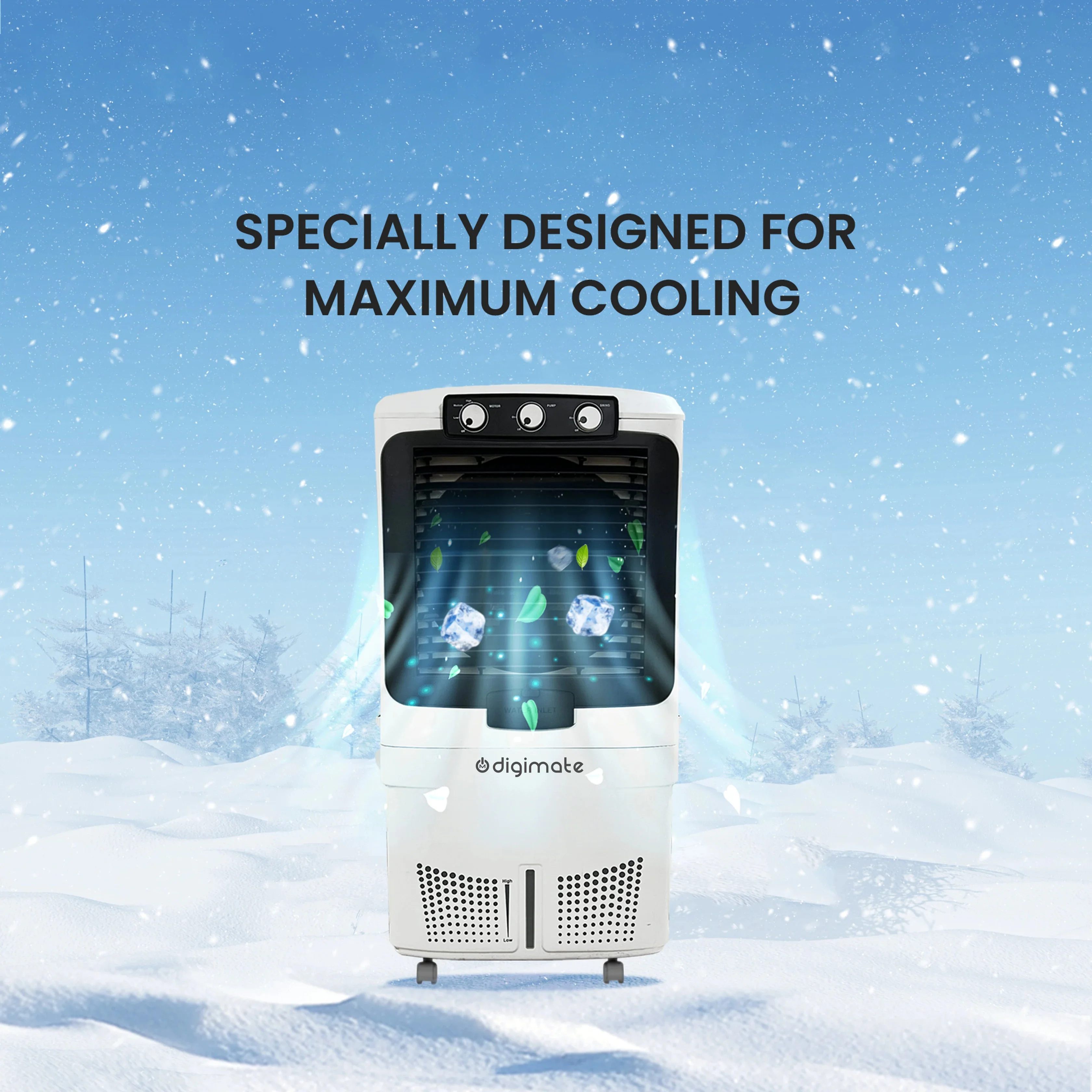 Aster 70L Air Cooler with Heavy-Duty Motor & Honeycomb Cooling (DG-MIDASTER-K701L) - Image 10