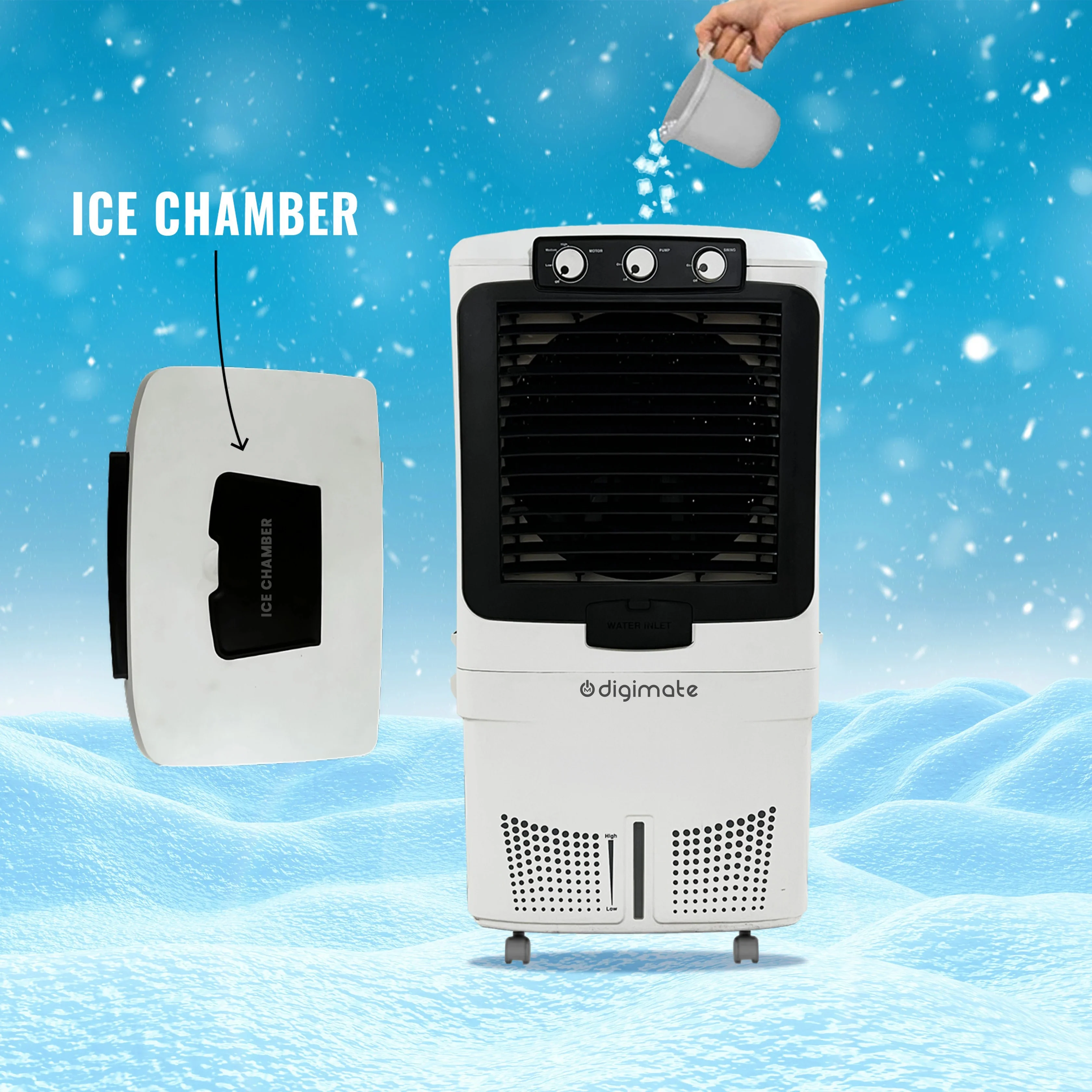 Aster 70L Air Cooler with Heavy-Duty Motor & Honeycomb Cooling (DG-MIDASTER-K701L) - Image 11