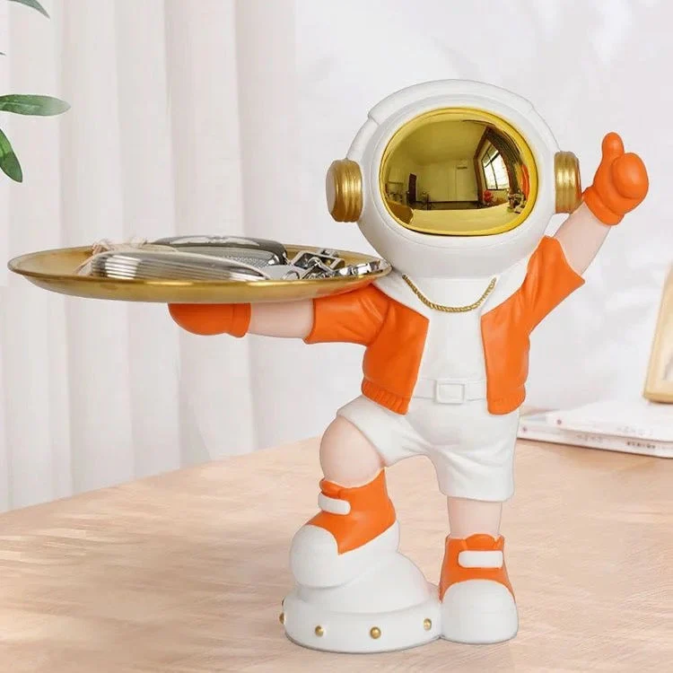 Astronaut Serve Showpiece - Orange - Image 2