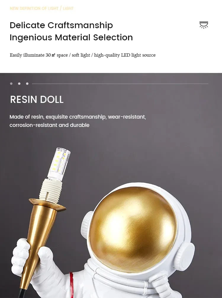 Astronaut Table Lamp - Standing Style - Image 7