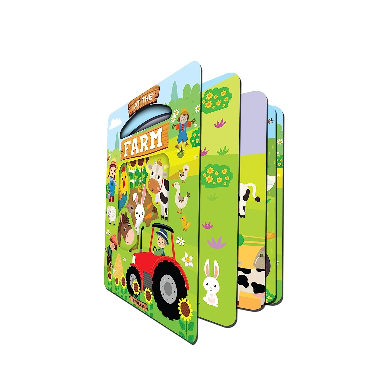 At the Farm Die Cut Window Board Book for Kids Age 3+ | Die Cut Shape Early Learning Picture Board Book - Image 4
