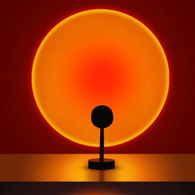 Aura: 16-Hue RGB Sunset Lamp with Remote Control, USB Plug-In & 360° Rotatable Head for Ambience & Content Creation - Image 2