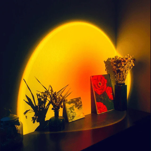 Aura: 16-Hue RGB Sunset Lamp with Remote Control, USB Plug-In & 360° Rotatable Head for Ambience & Content Creation - Image 5