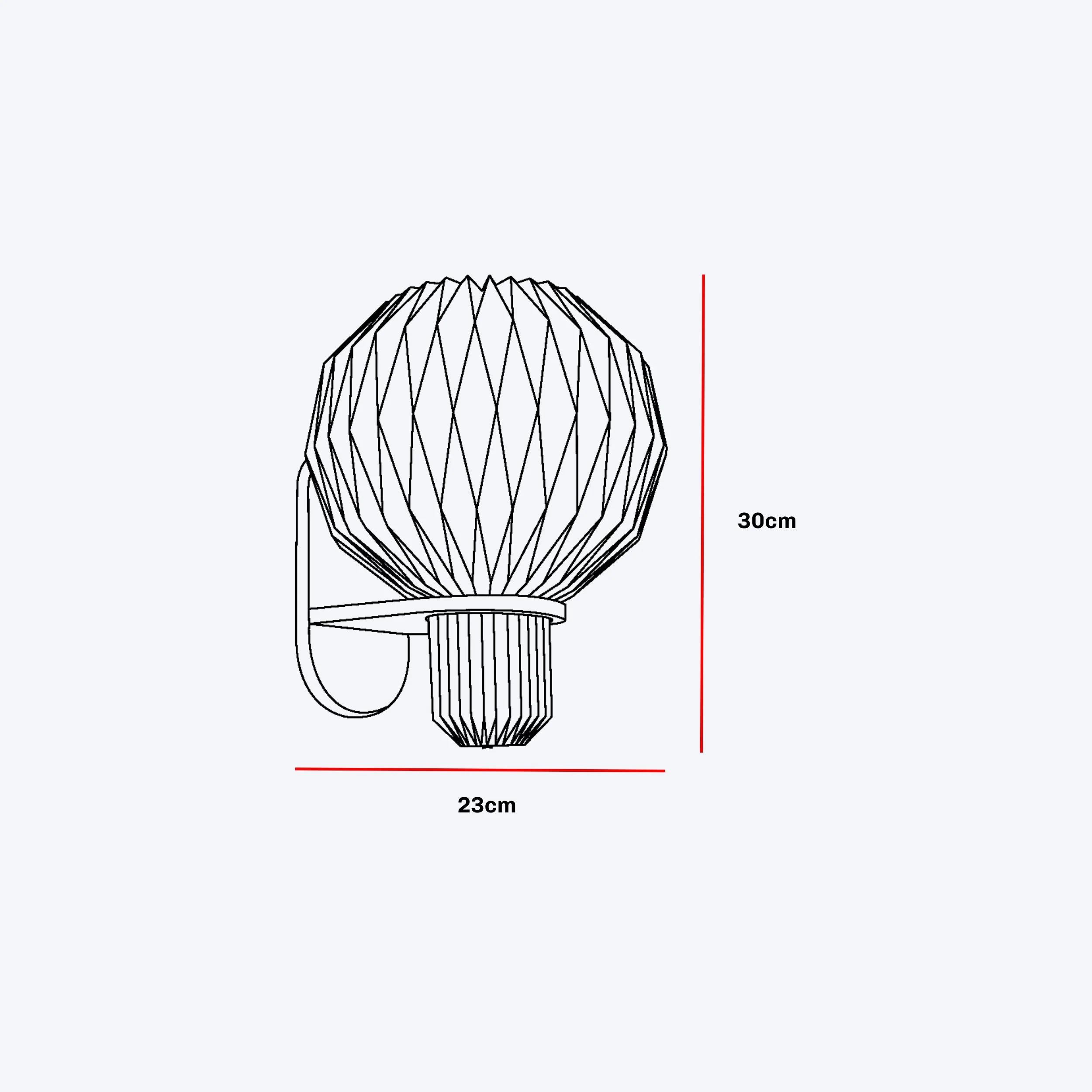 Aura Pleat Sconce Wall Lamp - Image 10