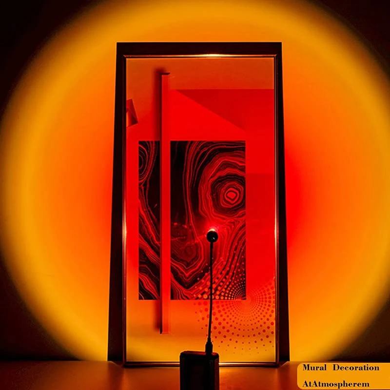 AuraMini – USB-Powered Mini RGB Sunset Projection Lamp with Plug & Play 360 Adjustable Design, Soft Ambient Glow Light for Aesthetic Decor - Image 4