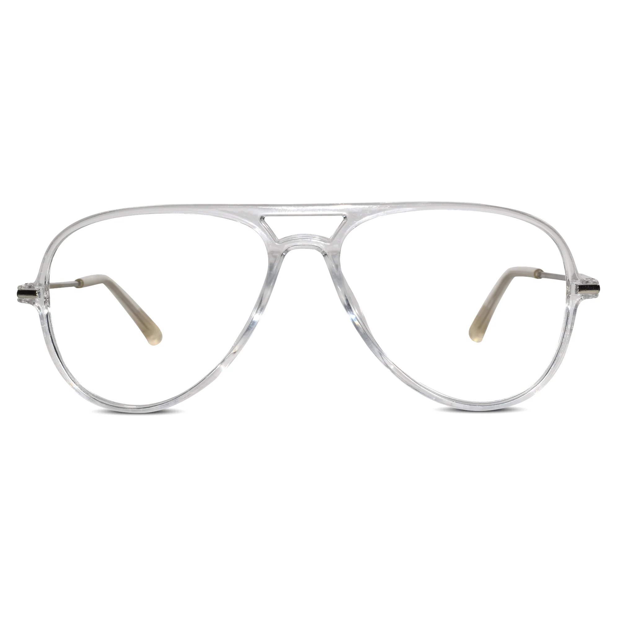 Aviator Transparent Eyeglasses For Men & Women - Image 2