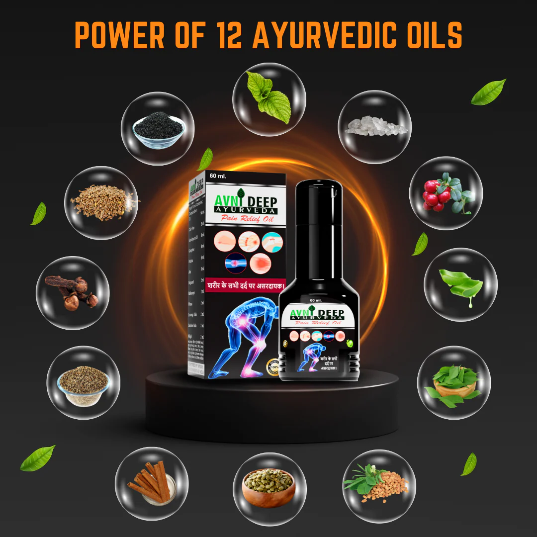 Avnideep Ayurvedic Body Massage Oil with Natural Herbs – 60ml - Image 6