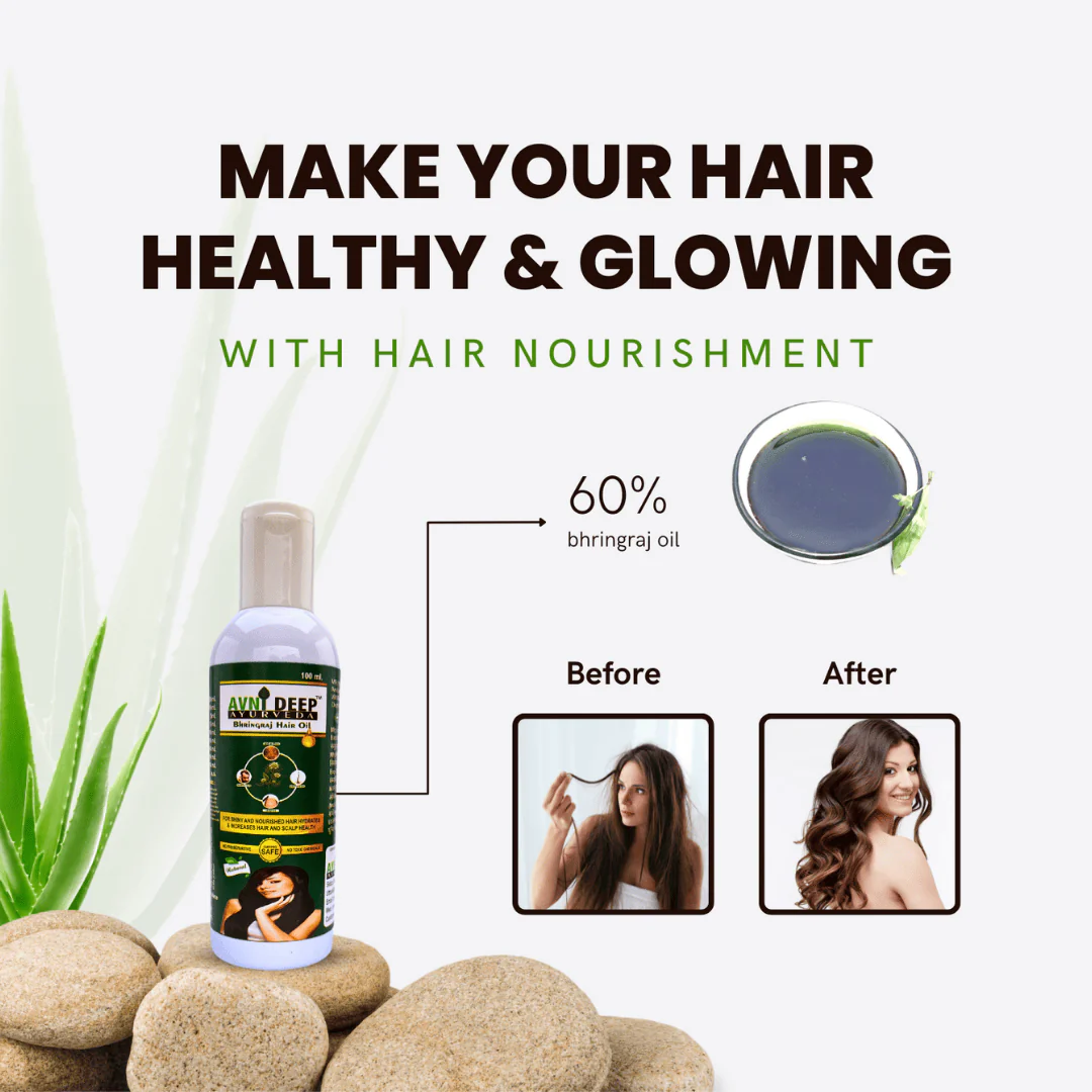 Avnideep Ayurvedic Herbal Hair Oil – With Bhringraj, Amla & Neem | 100ml - Image 2