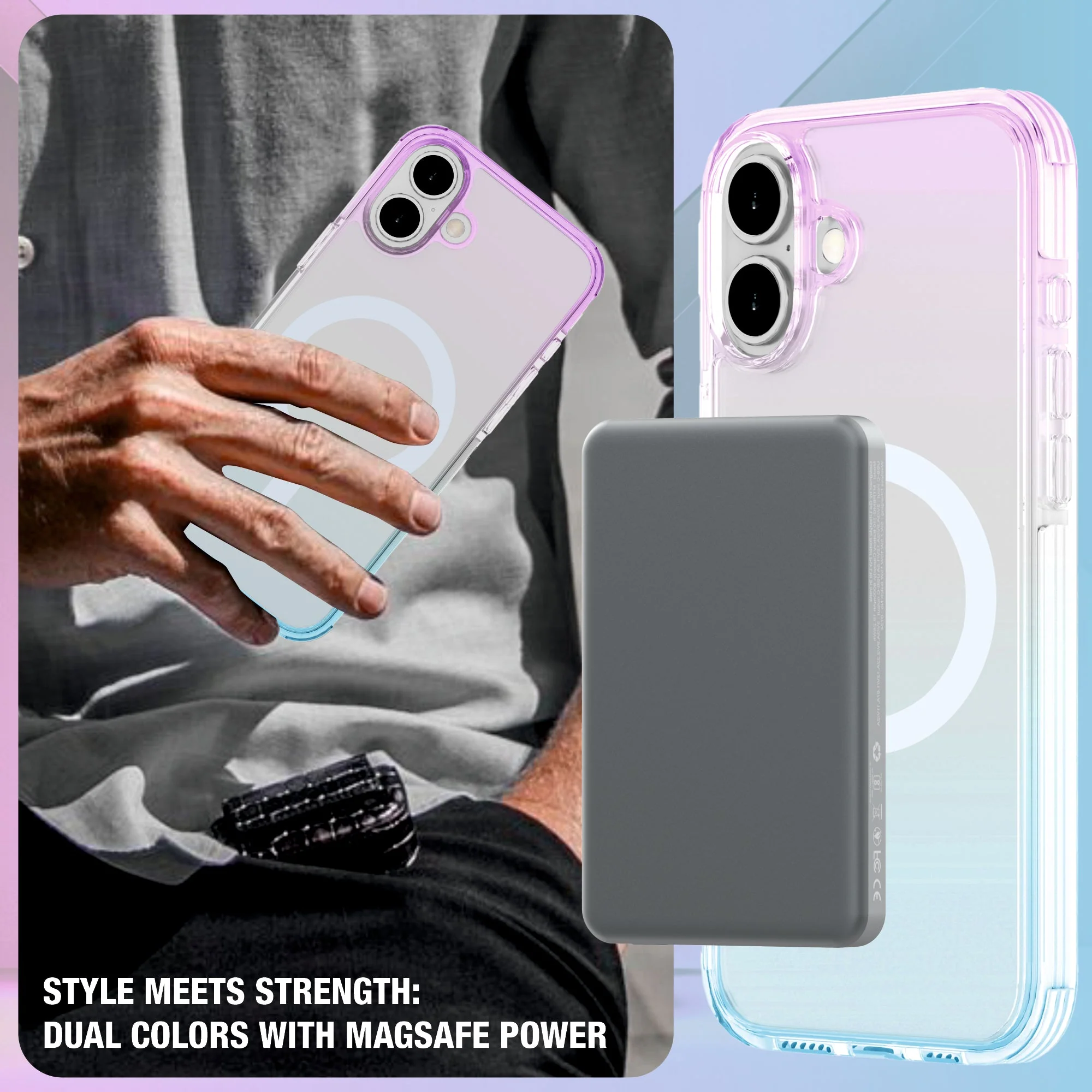 AVON SNAP Dual Colour Mag-Safe Compatible Case for iPhone 16 Series - Image 14